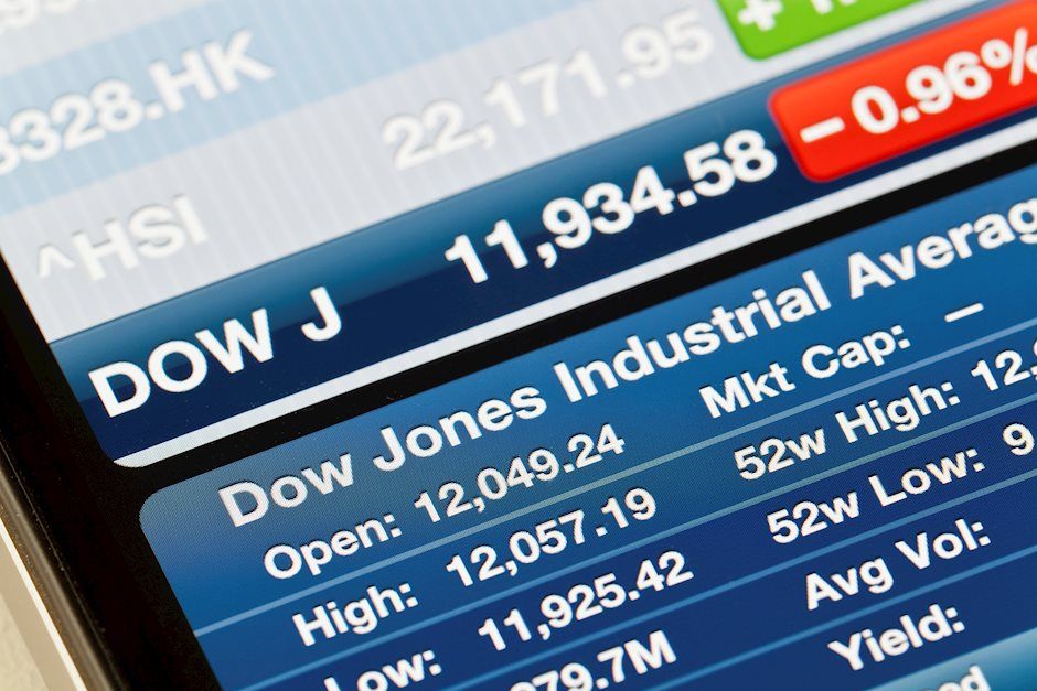 Chỉ số công nghiệp trung bình Dow Jones tiếp tục giảm do lợi suất cao và căng thẳng ở Trung Đông